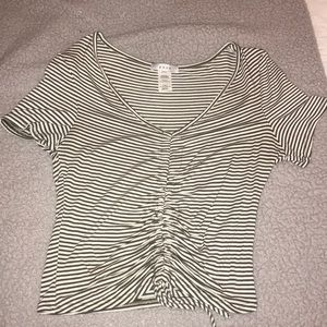 Green/White Top